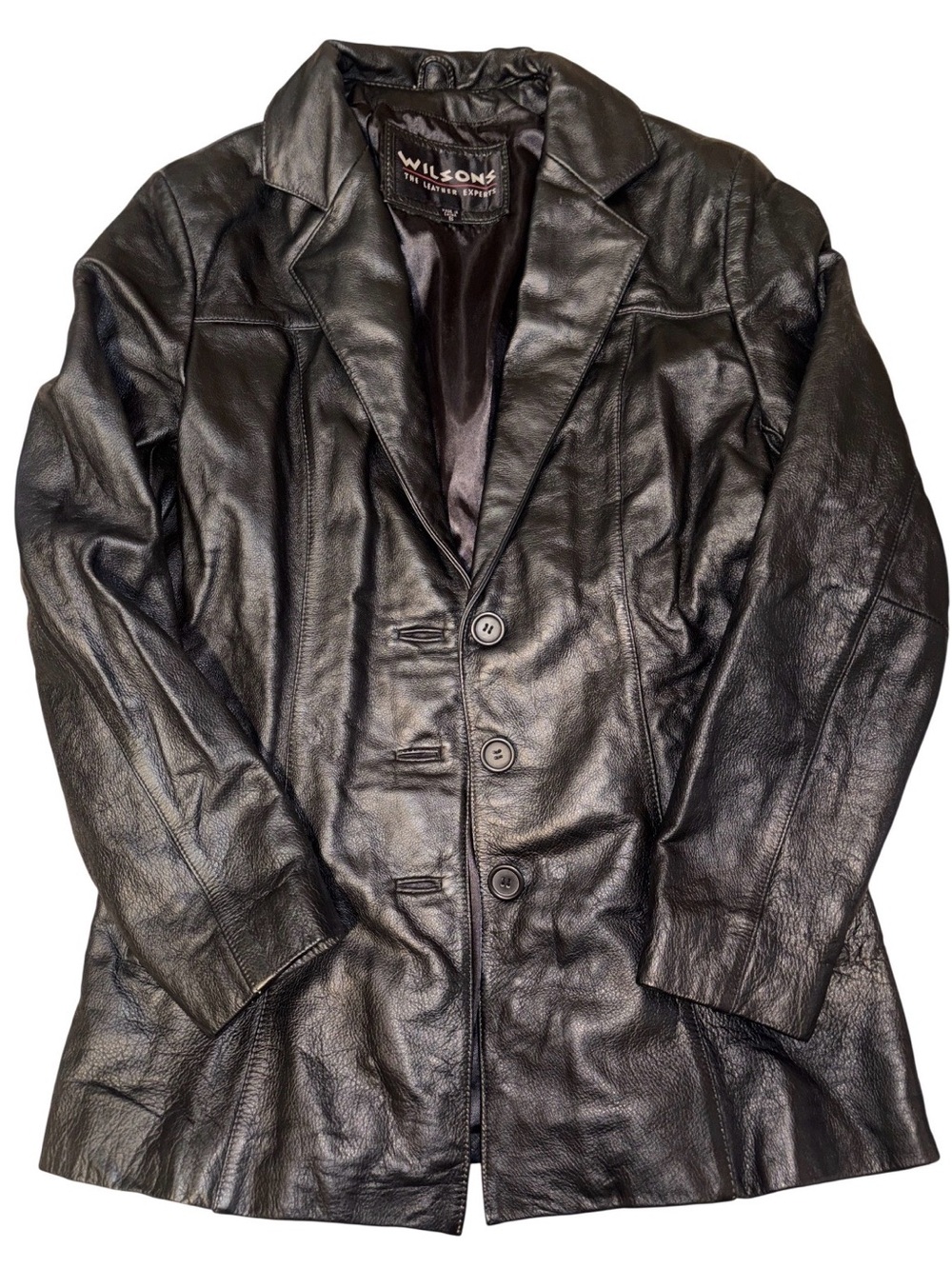 Wilsons Leather Black Women's Leather Blazer Jacket
